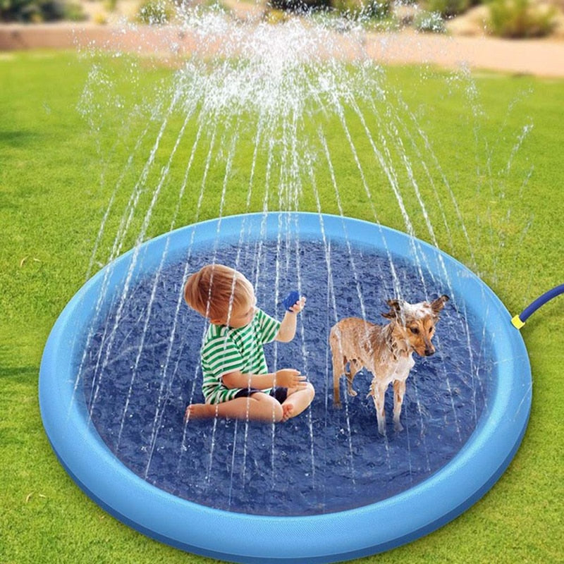 SplashPaws™️ | Sammenklappelig Interaktiv Fontæne til Hunde og Børn