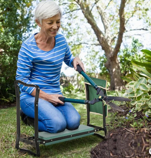 GardenMaster Havehjælper™️ Haveknæler og Sæde med Knæpuder